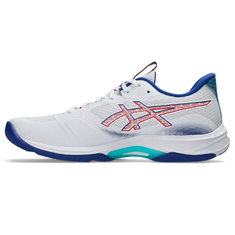 Zapatillas ASICS Netburner Ballistic Ff 4 White/Asics Blue Hombre - 1