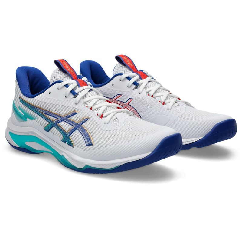 Zapatillas ASICS Netburner Ballistic Ff 4 White/Asics Blue Hombre - 2
