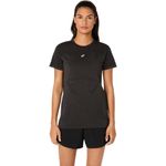 Polo ASICS Road Seamless Ss Top Black Mujer - 0