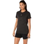 Polo ASICS Road Seamless Ss Top Black Mujer - 1