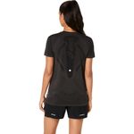 Polo ASICS Road Seamless Ss Top Black Mujer - 3
