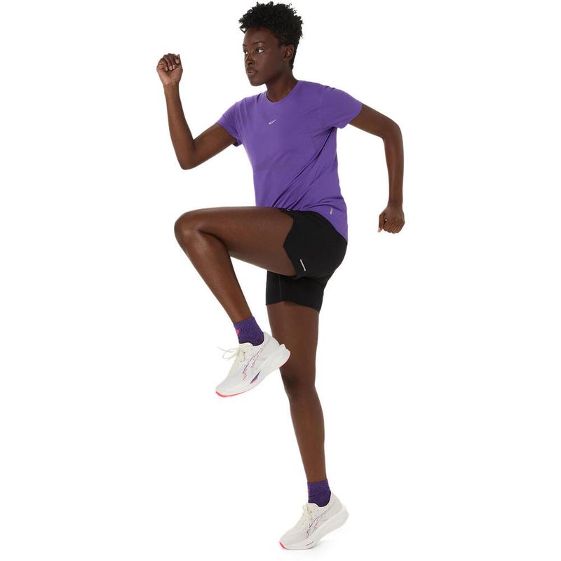 Polo ASICS Road Seamless Violet Mujer - 3