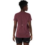 Polo ASICS Road Seamless Burgundy Mujer - 2