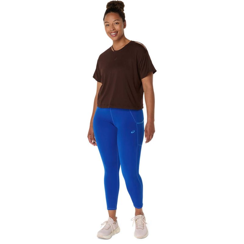 Polo ASICS Nagino Flex Short Sleeve Top Coffee Mujer - 4