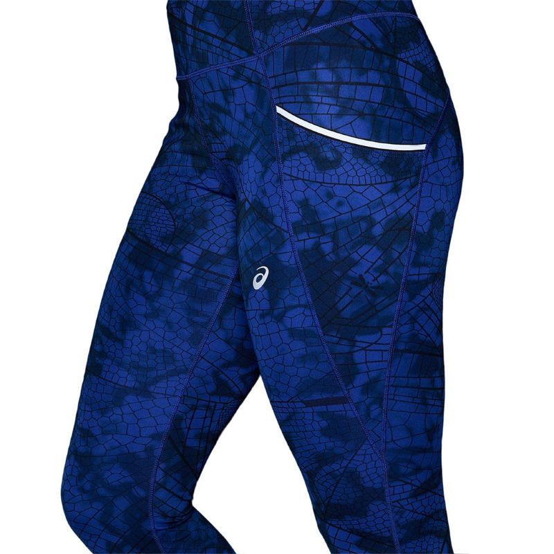 Leggings ASICS Road Lite-Show Tight Performance Black/Dark Cobalt Mujer - 3