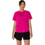 Polo ASICS Silver Ss Top Pink Rave Mujer - 0