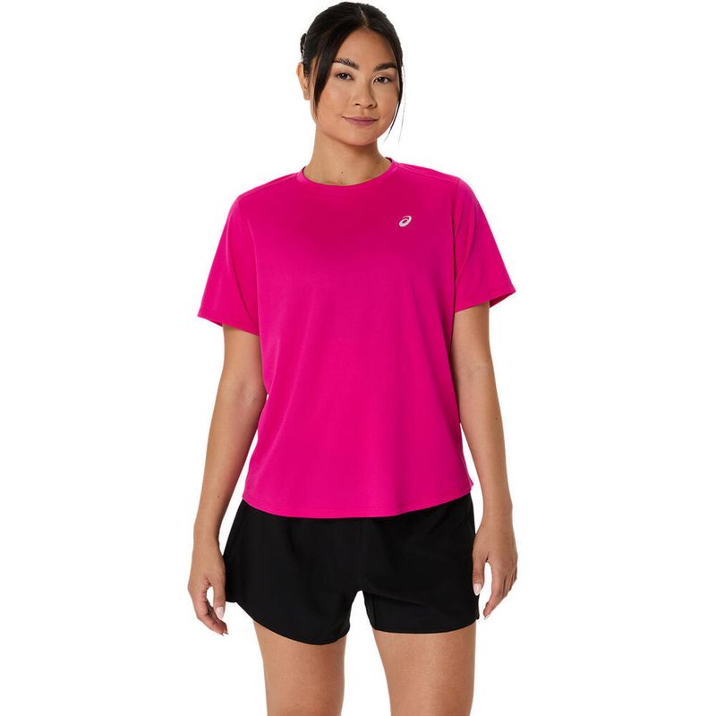 Polo ASICS Silver Ss Top Pink Rave Mujer - 0