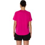 Polo ASICS Silver Ss Top Pink Rave Mujer - 1