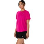Polo ASICS Silver Ss Top Pink Rave Mujer - 2