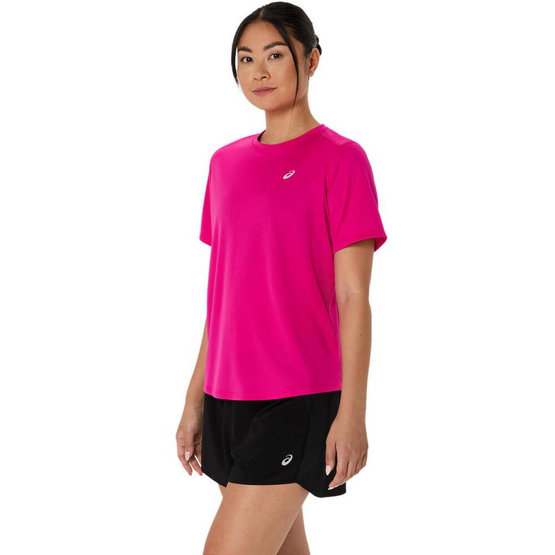Polo ASICS Silver Ss Top Pink Rave Mujer - 2