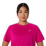 Polo ASICS Silver Ss Top Pink Rave Mujer - 3