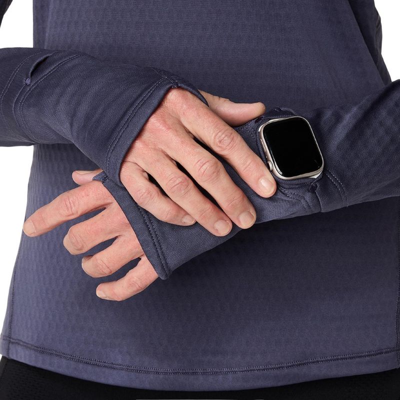 Polo ASICS Road Winter Ls Hoodie Indigo Fog Mujer - 6