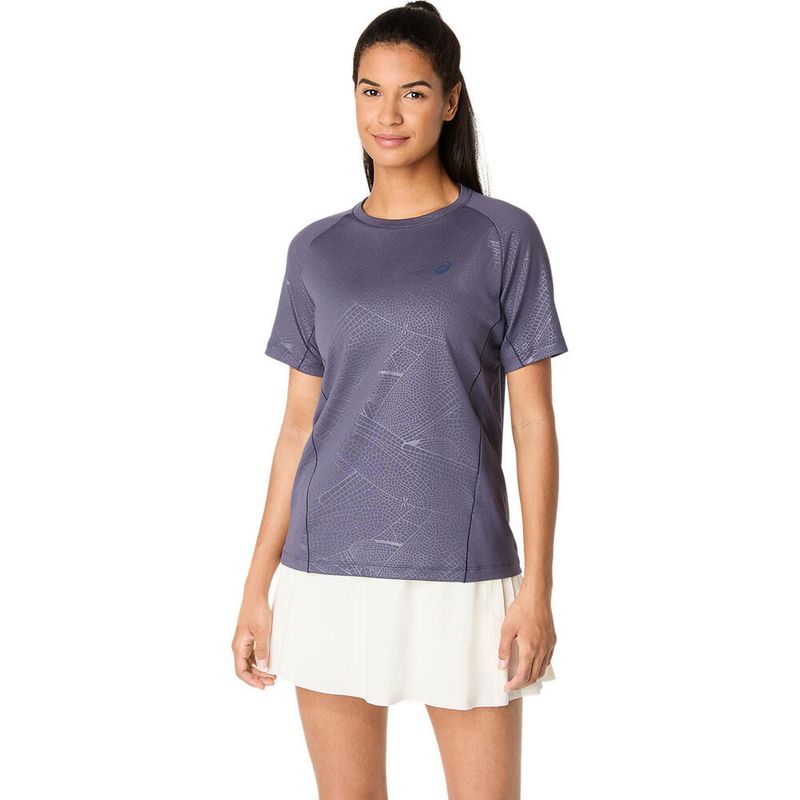 Polo ASICS Game All Over Print Ss Top Mujer - 0