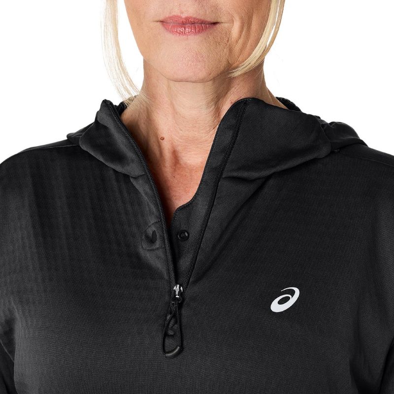 Polera ASICS Road Winter Ls Hoodie Performance Black Mujer - 4
