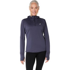 Polera ASICS Road Winter Ls Hoodie Indigo Fog Mujer