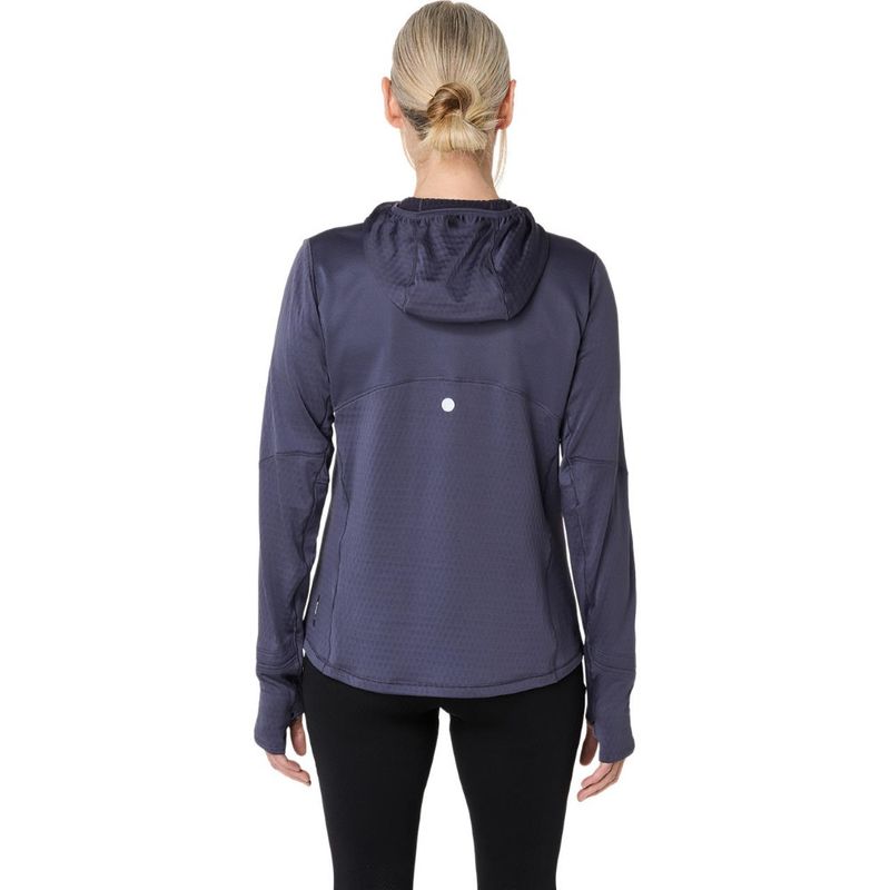 Polera ASICS Road Winter Ls Hoodie Indigo Fog Mujer - 1