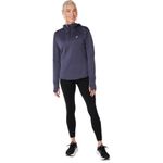 Polera ASICS Road Winter Ls Hoodie Indigo Fog Mujer - 2