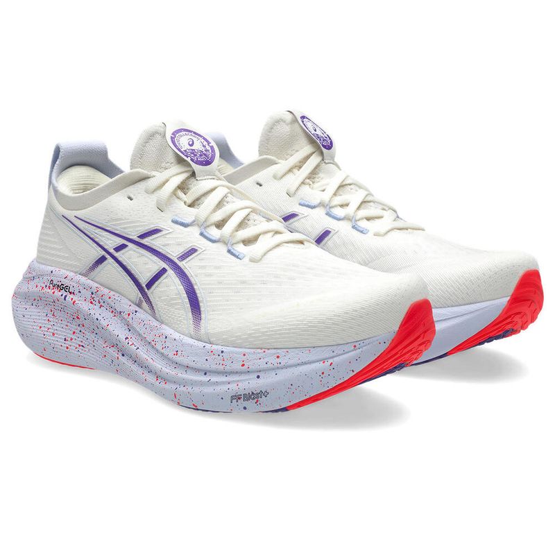 Zapatillas ASICS GEL-Nimbus 27 Tokyo Cream/Edo Purple Hombre - 2