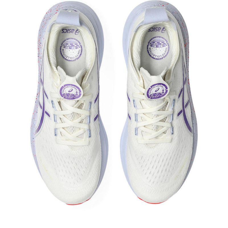 Zapatillas ASICS GEL-Nimbus 27 Tokyo Cream/Edo Purple Hombre - 3