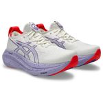 Zapatillas ASICS GEL-Nimbus 27 Tokyo Cream/Edo Purple Mujer - 2