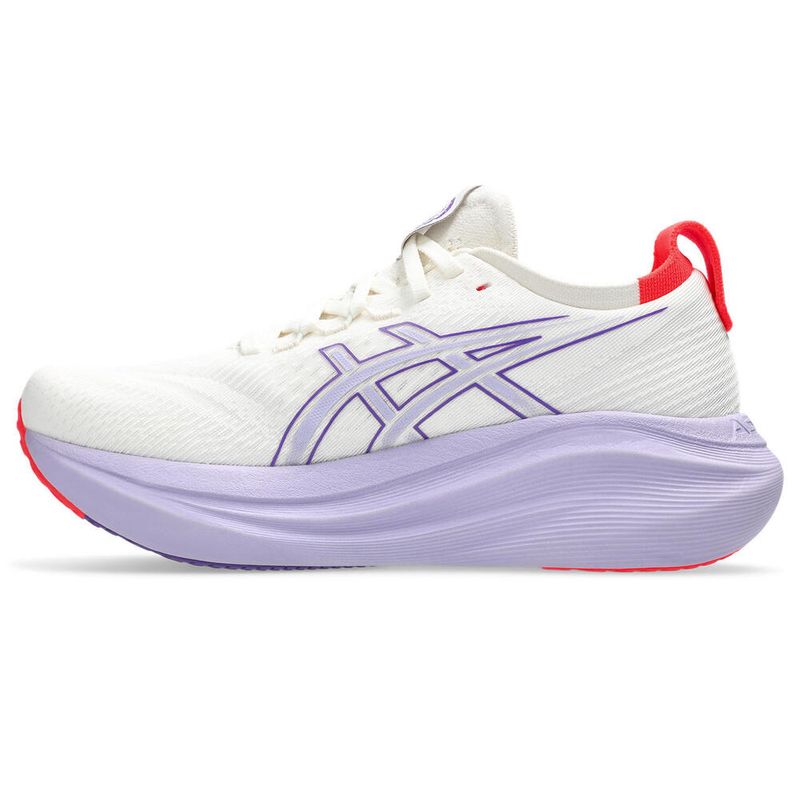 Zapatillas ASICS GEL-Nimbus 27 Tokyo Cream/Edo Purple Mujer - 1