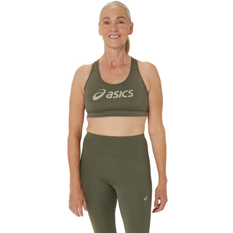 Top ASICS Padded Bra Mantle Green/Olive Grey Mujer - 0