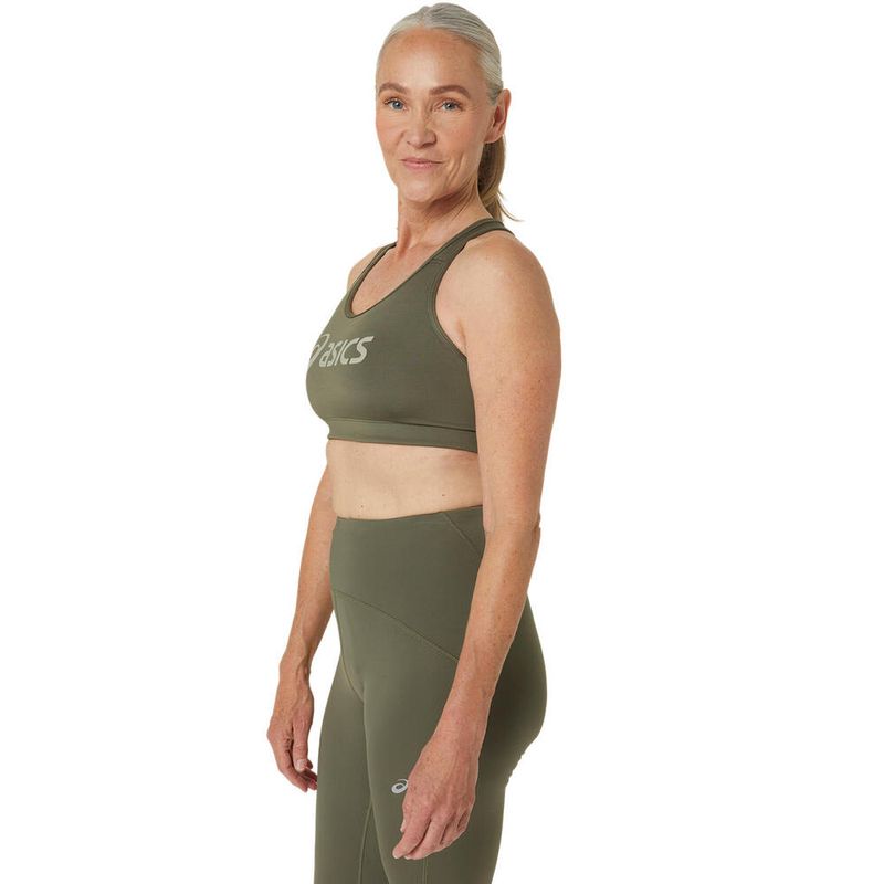 Top ASICS Padded Bra Mantle Green/Olive Grey Mujer - 2