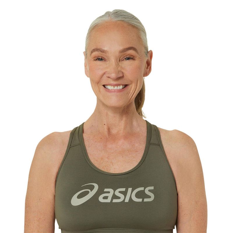 Top ASICS Padded Bra Mantle Green/Olive Grey Mujer - 3