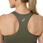 Top ASICS Padded Bra Mantle Green/Olive Grey Mujer - 4