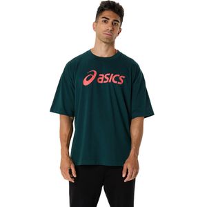 Polo ASICS Graphic Relaxed Tee Saxon Green Hombre