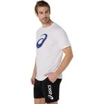 Polo ASICS Spiral Logo Graphic Cotton Blend Tee Brilliant White Hombre - 3