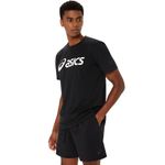 Polo ASICS Graphic Tee Performance Black Hombre - 2