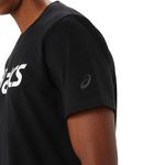 Polo ASICS Graphic Tee Performance Black Hombre - 4