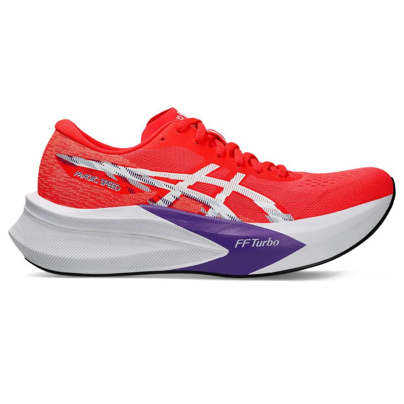 Zapatillas ASICS Magic Speed 4 Flash Red/White Mujer - 0