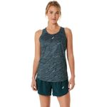 Bividi ASICS Road All Over Print Tank Saxon Green/Light Ube Mujer - 0