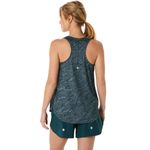 Bividi ASICS Road All Over Print Tank Saxon Green/Light Ube Mujer - 1