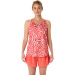 Bividi ASICS Road All Over Print Tank Coral Reef/Light Ube Mujer - 0