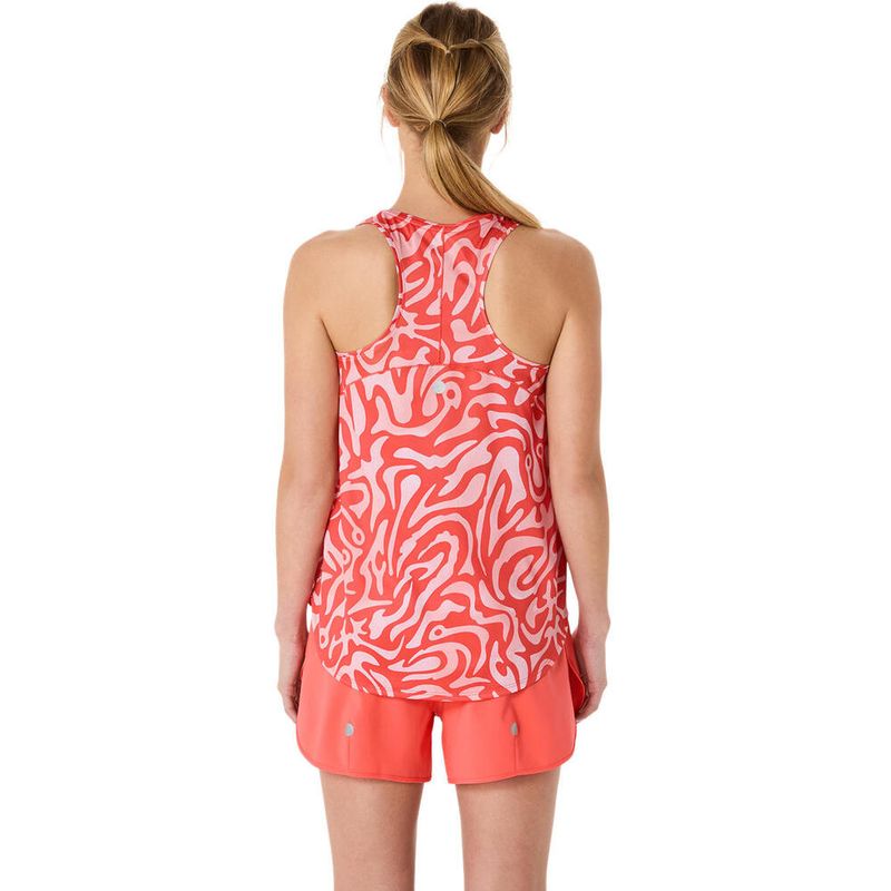 Bividi ASICS Road All Over Print Tank Coral Reef/Light Ube Mujer - 1