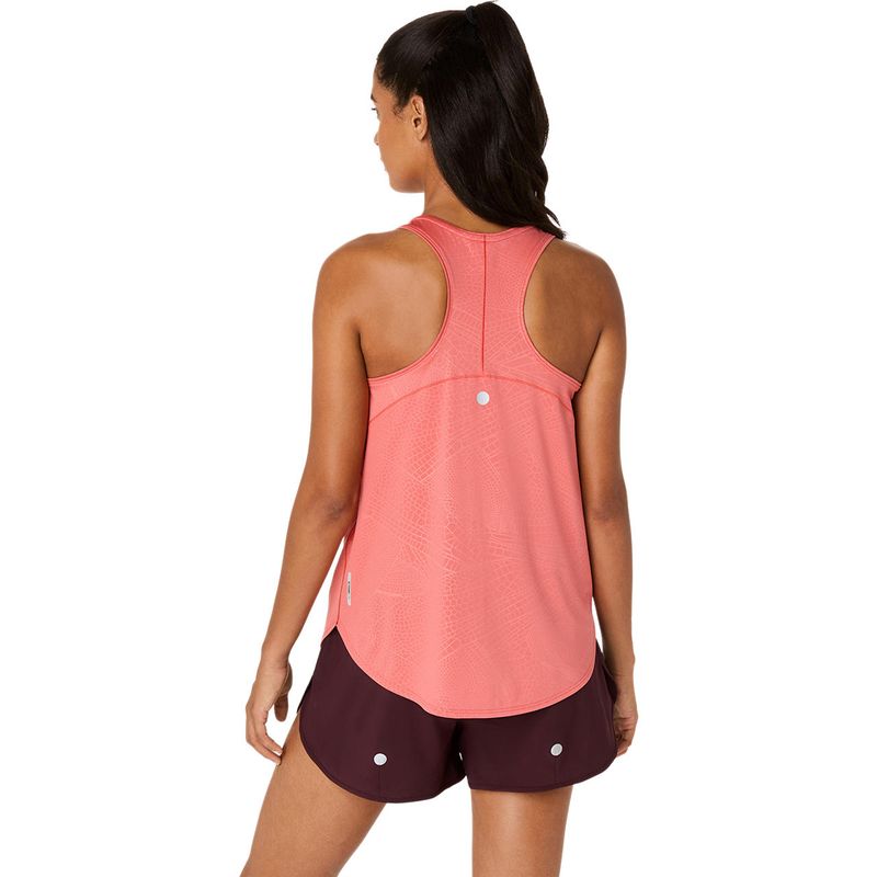 Bividi ASICS Road All Over Print Tank Dark Pink Clay Mujer - 1