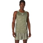 Bividi ASICS Fujitrail Singlet Mantle Green/Khaki Hombre - 0
