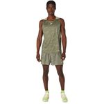 Bividi ASICS Fujitrail Singlet Mantle Green/Khaki Hombre - 5