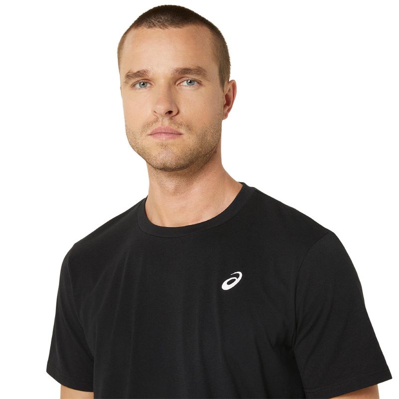 Polo ASICS Asics Spiral Embroidery Tee Performance Black Hombre - 3