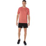 Polo ASICS Road SS Top Dark Pink Clay Hombre - 5