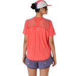 Polo ASICS Road Ss Top Coral Reef Mujer - 1