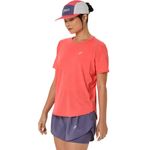 Polo ASICS Road Ss Top Coral Reef Mujer - 2