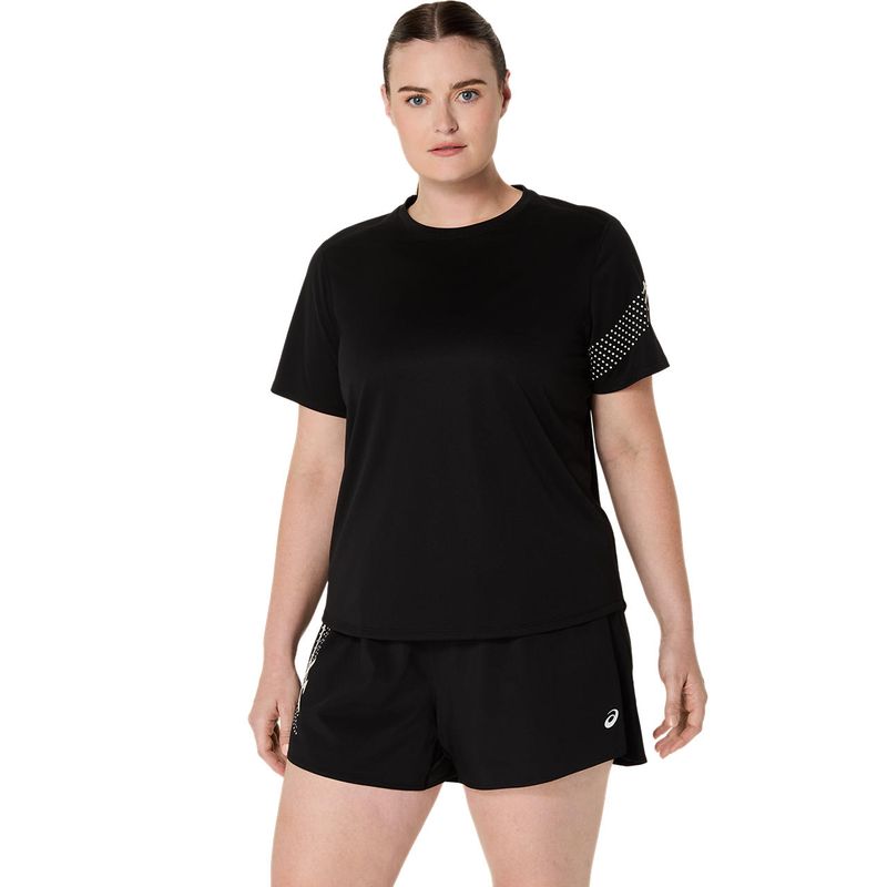 Polo ASICS Icon SS Top Performance Black Mujer - 0