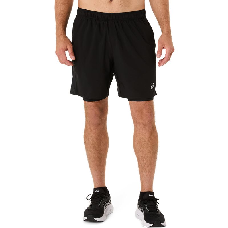 Short ASICS Silver 2N1 7In Short Performance Black Hombre - 3