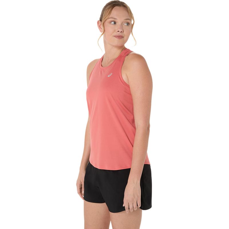 Bividi ASICS Silver Tank Dark Pink Clay Mujer - 2
