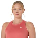 Bividi ASICS Silver Tank Dark Pink Clay Mujer - 3