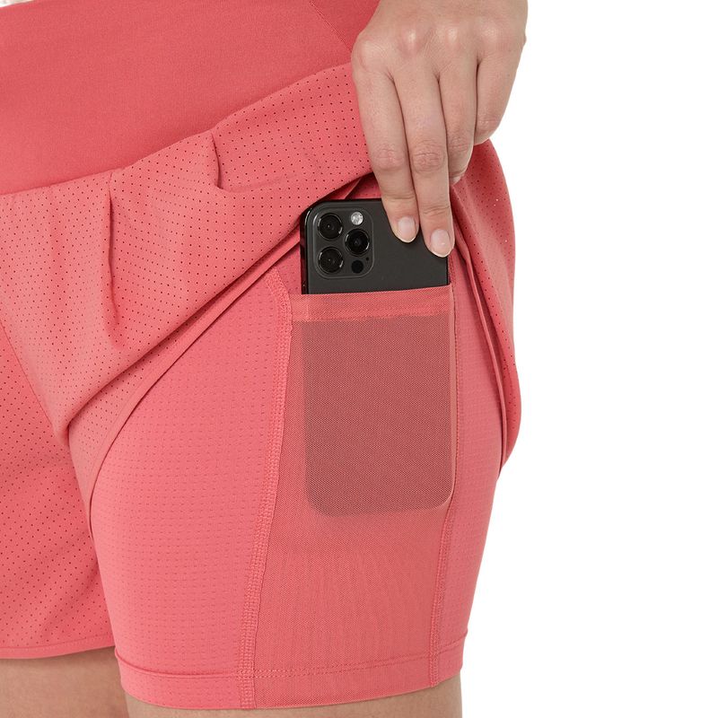 Short ASICS Road 2N1 3-5In Short Dark Pink Clay/Dark Pink Clay Mujer - 1